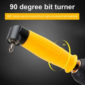 Angle Bit Driver Adapter Extension Screwdriver Drill Bit Tool90 Degree BendiYZF
