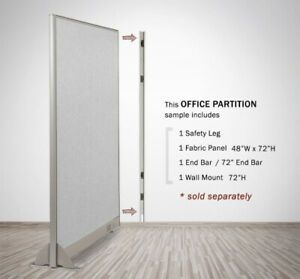 (Wall Mount, 120cm h) - GOF Office Full Partition Fabric Panel (Wall Mount,