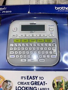Brother PTD210 P-Touch Easy Compact Label Maker - White