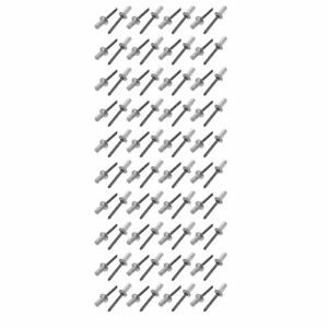 6.4mmx16mm Aluminum Round Dome Head Closed End Blind Rivets Fastener 80pcs