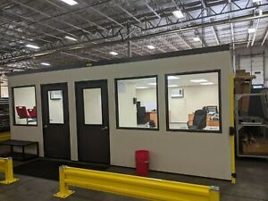 Modular In Plant Office - 20&#039; x 28&#039; x 8&#039;  A-Wall 300 Building System, 2 Rooms