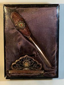 Argento SC LOTUS Letter Opener &amp; Rest With Swarovski Crystals