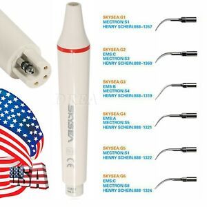 SKYSEA Dental Ultrasonic Scaler Handpiece / 10* Tips Fit EMS Cavitron SK-NEW