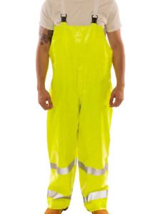 Tingley High VB XL Rainwear Neon Green Bib Overalls Reflective NEW NIP 053122