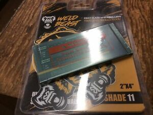 Weld Beast First Class Welding Lens 2” X 4” Shade 11