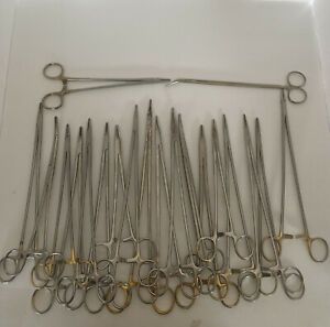 Lot of (20) V. MUELLER, WECK, Medical, Dental  Forceps Stainless Steel 8” &amp; 9”