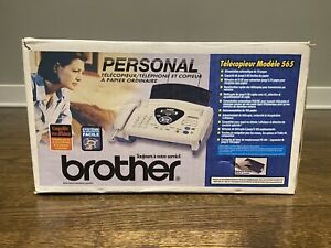 Brother FAX-565 Fax Machine with Phone and Copier (TESTED AND WORKING)