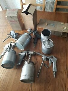 Binks Model 7. Binks Model 62. Devilbiss MBC. 3M W. Germany. Spray gun LOT