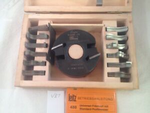 USED LEITZ 92mm x 40mm wide x 30mm BORE UNIVERSAL CUTTER BLOCK CUTTER HEAD -V87-