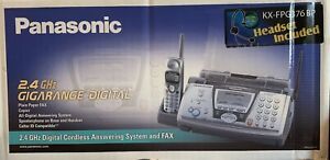 New Panasonic KX-FPG376 Cordless Answering System And Fax With Headset Mic