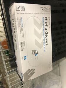 Blue Nitrile Gloves 100 per box Size Medium Brand New Sealed Latex Free