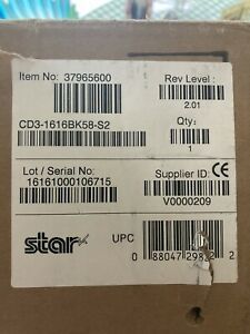 New STAR MICRONICS CASH DRAWER CD3-1616BK58-S2 BLACK 16WX16D PRINTER DRIVEN
