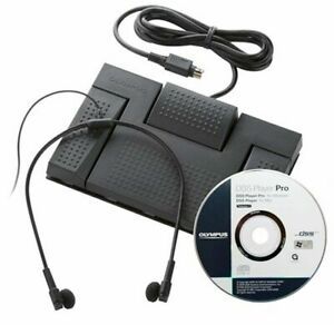 Olympus AS-5000 Transcription Kit RS-27 Foot Switch, Headset E62