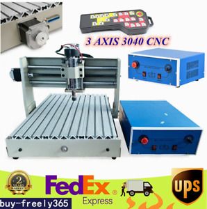 USB 3 Axis 3040 Router Engraver 3D CNC Milling Drilling Machine +Remote Control