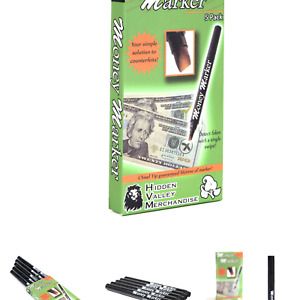 Money Marker (5 Counterfeit Pens) - Counterfeit Bill Detector Pen with Upgrad...