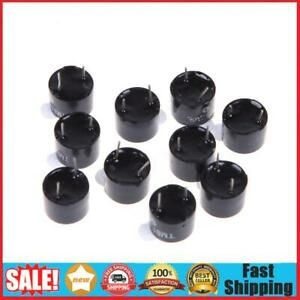 10pcs 5V Active Buzzer Magnet Long Continous Beep Tone Alarm Ringer Black