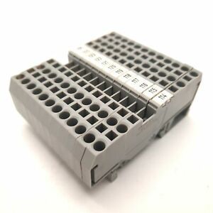 Lot of 12 Wago 280-833 4-Conductor Through Terminal Block, 800V 20A, 28-12AWG