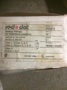 Explosive Fittings Red Dot 3/4” EVHF-2 Box Of 5