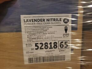 Halyard Nitrile Lavender Exam gloves 250/2500ct XL/L/M/S/XS powder &amp; latex free