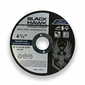 Metal and Stainless Steel Cut Off Wheels for Angle 4.5” x 1/16” x 7/8”