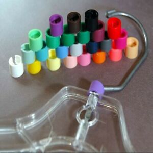 300 PCS Colored Hanger Sizer Garment Markers (Blank) Color Size Clips