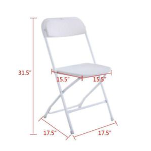 5 PACK Commercial Wedding Home Stackable Plastic Folding Party Chairs