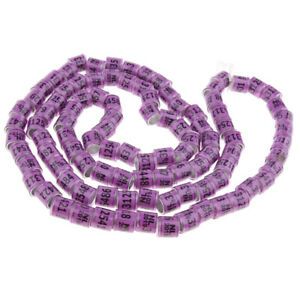 100pcs 8mm Plastic Bird Foot Ring For Racing Pigeon Parrot Purple