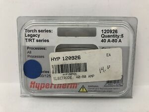 Hypertherm 120926 Electrode RT60 RT80 PMX 1000 1250 1650 (5 Pack) Plasma