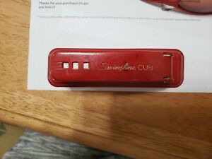 Vintage Mid Century Modern Swingline CUB Red Stapler Office Decor USA MCM