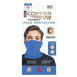 Face Mask Copper Fit Guardwell Face Protector Youth Mask Blue New Face Mask