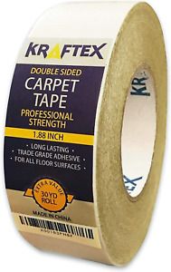 Double Sided Carpet Tape 90ft/30Yrd Roll Double Sided Tape Heavy Duty for Rug...