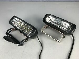LOT OF 2 Whelen Talon White / Clear LED Single Dash Lights