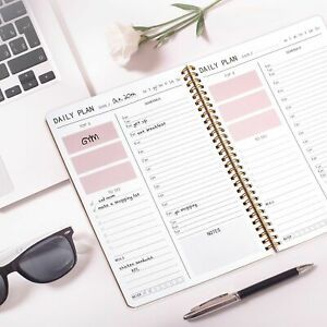 Non-dated Daily Planner Agenda B5 Hourly Appointment Schedule Planner To-Do List