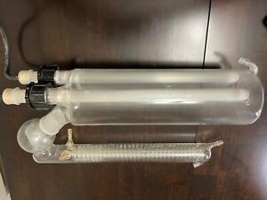 Distallation glassware/Reflux coil condenser with heating elements