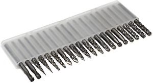 Carbide Burrs Set 1/8 Shank Diameter Double Cut File Carving Grinding Bit 20 Pcs