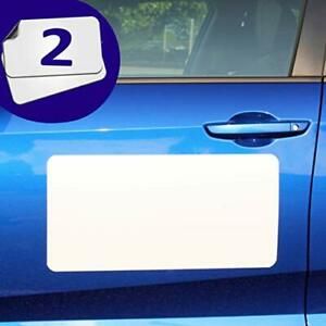 Blank Magnets (2 Pack) – Rounded Corners Blank Car Magnet Set – Perfect USA-Made