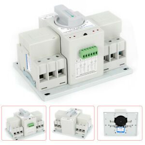 3P 63A Dual Power Automatic Transfer Switch Generator Self Cast AC-33iB 110V USA