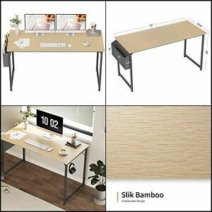 Computer Desk 55&#034; Study Writing Table for Home Office Industrial Style PC Desk
