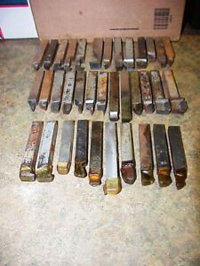 36 Carbide Tipped 1/2” Lathe Bits ALA Super Mo-Max Cobalt Vasco Carboloy Morse
