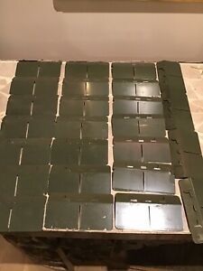 Lot of 25 Vintage Equipto Metal Drawer Dividers for Cabinets 5 3/8 x3”
