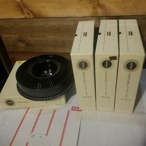 4 KODAK CAROUSEL 80 SLIDE TRAYS for SLIDE PROJECTOR Used