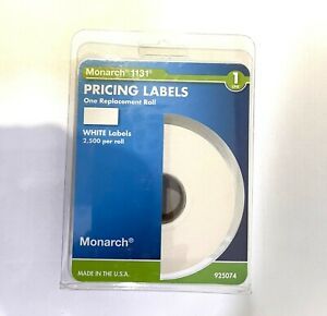 Monarch Price Marker Labels White 7/16&#034; x 7/8&#034; 2500 Per Roll 925074