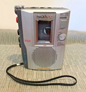 SONY TCM-200DV Cassette Corder CLEAR VOICE VOR Recorder Dictation Tested