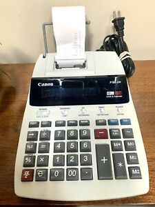 Canon P180-DH Printing Calculator 12 Digit 2 Color Clock &amp; Calendar