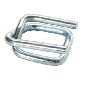IDL PACKAGING BG-114 Strapping Buckles, Galvanized, 1 1/4&#034;, PK250