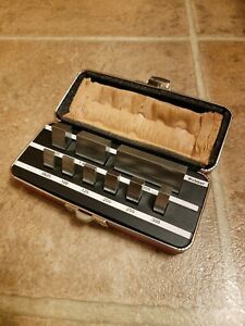 Starrett Webber Mini Metric Gage Block Set Steel 9 Piece in Case