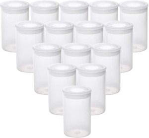 AKIRO Film Canisters with Caps 35 mm Empty Camera Reel Storage Containers,15 pk