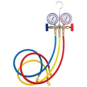 Refrigerant Pressure Gauge Set Air Conditioning Tool for R12 R22 R404A R134A AT1