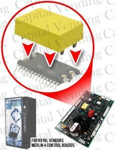 Royal Vendors Merlin 4 Control Boards Replacement Lithium Yellow Battery - new