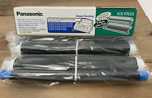 Genuine Panasonic Fax Ink KX-FA55 Replacement Film 2 Cartridges In The Box